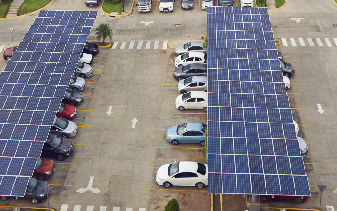 U.S. Solar PV Array Car Port Installation